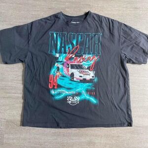 XL‎ NASCAR Dark Grey Blue Detail Graphic Racing Cotton T-Shirt Men's 1183